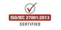 ISO/IEC 27001: 2013 Certified	